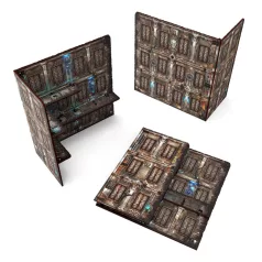   Green Stuff World Pre-Painted Foldable Three-Story WTC Terrain Ruin - Sci-fi