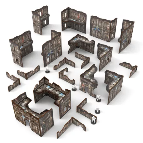 Green Stuff World Pre-Painted Foldable Matched Play terrain pack - Sci-fi