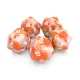 Green Stuff World 5x D20 20mm Dice - Orange White Marble Dobókocka készlet – Narancs / Fehér Márvány