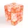 Green Stuff World 36x D6 12mm Dice - Orange White Marble D6 12 mm dobókocka készlet – Narancs / Fehér Márvány
