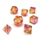 Green Stuff World 12x D6 16mm Dice - Clear Pink/Orange Dobókocka Készlet