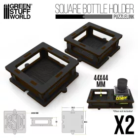   Green Stuff World Square Bottle Holder for Cement Glue x2 – négyzetes ragasztóflakon-tartó cement ragasztóhoz, 2 db