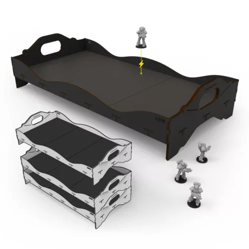 Green Stuff World Hollow Plastic Bases - BLACK 25mm