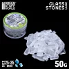 Green Stuff World Crushed Glass Stones 25–35mm – tört kristály kövek hó- és terepeffektekhez