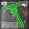 Green Stuff World Deep Strike Ruler Template 8" - Fluor Green