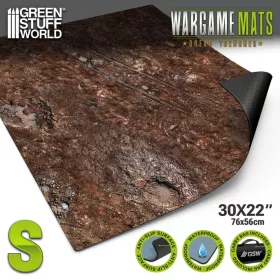   Green Stuff World Neoprene Mat 22x30" Dread Trenches – neoprén terepasztal szőnyeg 56×76 cm