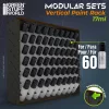 Green Stuff World Black Modular Paint Rack Vertical 17ml – fekete moduláris festéktartó állvány
