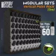 Green Stuff World Black Modular Paint Rack Vertical 17ml – fekete moduláris festéktartó állvány