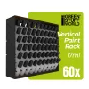 Green Stuff World Black Modular Paint Rack Vertical 17ml – fekete moduláris festéktartó állvány