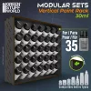 Green Stuff World Black Modular Paint Rack Vertical 30ml – fekete moduláris festéktartó állvány