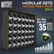 Green Stuff World Black Modular Paint Rack Vertical 30ml – fekete moduláris festéktartó állvány