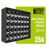 Green Stuff World Black Modular Paint Rack Vertical 30ml – fekete moduláris festéktartó állvány