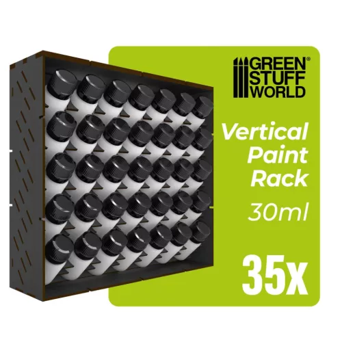Green Stuff World Black Modular Paint Rack Vertical 30ml – fekete moduláris festéktartó állvány