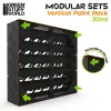 Green Stuff World Black Modular Paint Rack Vertical 30ml – fekete moduláris festéktartó állvány