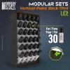 Green Stuff World Black Vertical Paint Organizer 17ml LITE – fekete festéktartó állvány