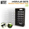 Green Stuff World Black Vertical Paint Organizer 17ml LITE – fekete festéktartó állvány