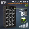 Green Stuff World Black Vertical Paint Organizer 30ml LITE – fekete festéktartó állvány