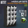 Green Stuff World Black Vertical Paint Organizer 60ml LITE – fekete festéktartó állvány