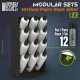 Green Stuff World Black Vertical Paint Organizer 60ml LITE – fekete festéktartó állvány