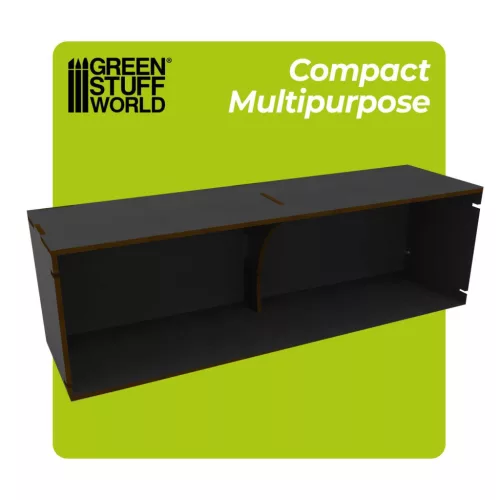 Green Stuff World Black Compact Multi-Purpose Horizontal Organizer – fekete többcélú hobbi rendszerező