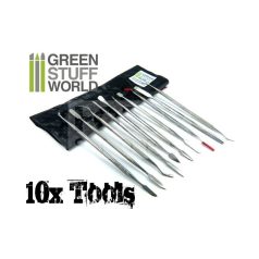   Green Stuff World 10 darabos formázó készlet (10x Sculpting Tools Set) 8436554360123ES