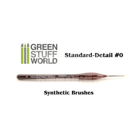 Green Stuff World Brushes Standard Detail 0 Synthetic (Szintetikus hobbi ecset 0)