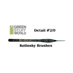   Green Stuff World Brushes Detail 2-0 Natural Kolinsky (Természetes szőrű hobbi ecset Kolinsky 2/0)