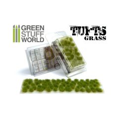   Green Stuff World Grass TUFTS Realisztikus Green színű fűcsomók diorámához (6 mm self-adhesive - REALISTIC GREEN)