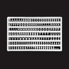 Green Stuff World Letters and Numbers 2 mm