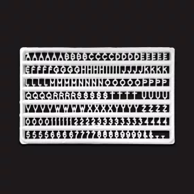 Green Stuff World Letters and Numbers 2 mm