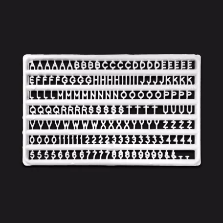 Green Stuff World Letters and Numbers 2 mm