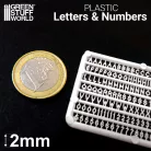 Green Stuff World Letters and Numbers 2 mm