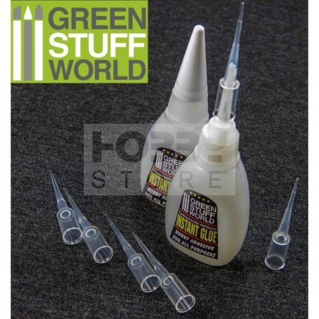 Green Stuff World Híg állagú CA pillanatragasztó (Cyanocrylate Adhesive EXTRA with precision tips)