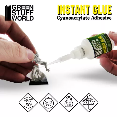 Green Stuff World Cyanoacrylate Glue 20gr – folyékony pillanatragasztó makettekhez és figurákhoz
