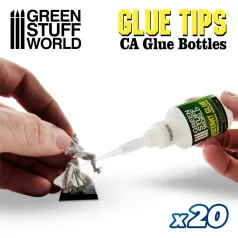   Green Stuff World 20x Precision Tips for Super Glue Bottles – precíziós adagolóhegy CA ragasztóhoz
