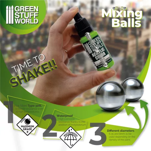 Gree Stuff World Mixing Balls 8mm - Keverőgolyó Készlet 