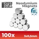 Green Stuff World Neodymium Magnets 3×0,5mm N35 – 100 db vékony mágnes makettekhez és figurákhoz