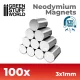 Green Stuff World Neodymium Magnets 3×1mm N35 – 100 db mágnes makettekhez és figurákhoz