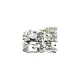 Green Stuff World Flat Round LINKS Beads 85gr - SMALL antik ezüst színű fém összekötő elemek