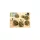 Green Stuff World 8x Steampunk Buttons GEARS MECHANISM Antique Gold – antik arany steampunk fogaskerék-mechanika mintás gombok / medálok – 8 db