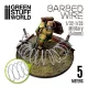 Green Stuff World simulated BARBED WIRE - 1/32-1/35 Military (54mm)