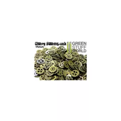   Green Stuff World SteamPunk GEARS and COGS Beads 85gr *** 15 mm