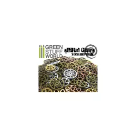   Green Stuff World SteamPunk SPIRAL GEARS and COGS Beads 85gr fogaskerék díszítőelemek