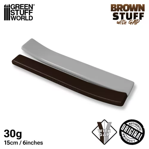 Green Stuff World Brown Stuff Tape 6 inches WITH GAP – kétkomponensű epoxy putty