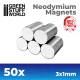Green Stuff World Neodymium Magnets 3×1mm N52 – 50 db mágnes makettekhez és figurákhoz