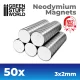 Green Stuff World Neodymium Magnets 3×2mm N52 – 50 db mágnes makettekhez és figuratalpakhoz