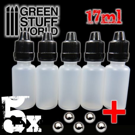 Green Stuff World Festékkeverő tégely (Paint Mixing Bottle 5 in 1 17ml)