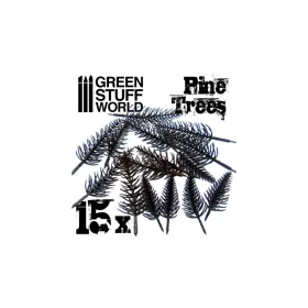 Green Stuff World 15x Model PINE Tree Trunks