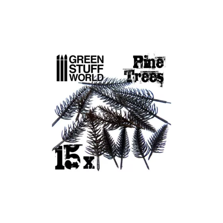 Green Stuff World 15x Model PINE Tree Trunks