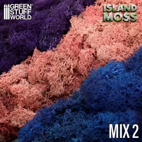   Green Stuff World Islandmoss - Blue Violet and Light Pink Mix